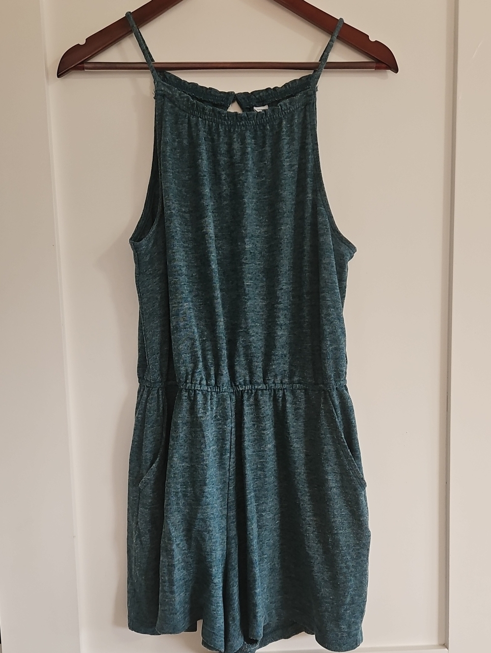 Old Navy M Teal Sleeveless One-Piece Romper